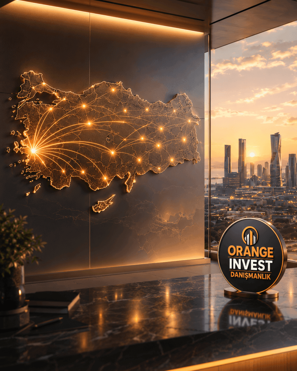 Orange Invest İzmir gayrimenkul danışmanlık ekibi ve kurumsal hizmet ortamı
