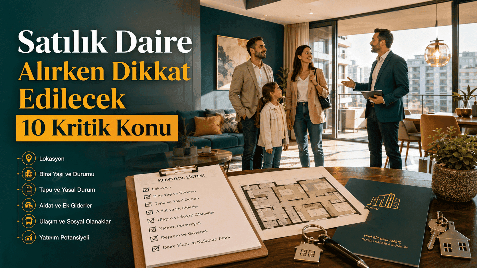 Satılık Daire Alırken Dikkat Edilecek 10 Kritik Konu